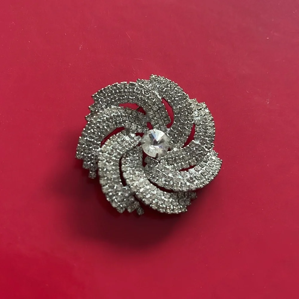 Rhinestone brooch